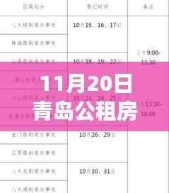 青岛公租房最新动态，11月20日脉搏与影响分析
