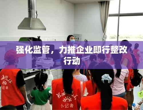 强化监管,力推企业即行整改行动