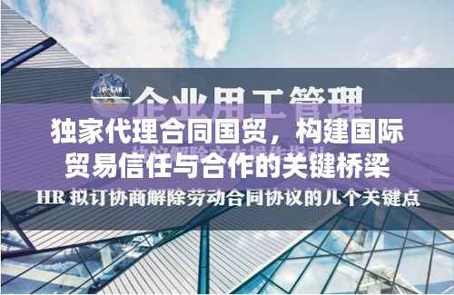 独家代理合同国贸,构建国际贸易信任与合作的关键桥梁