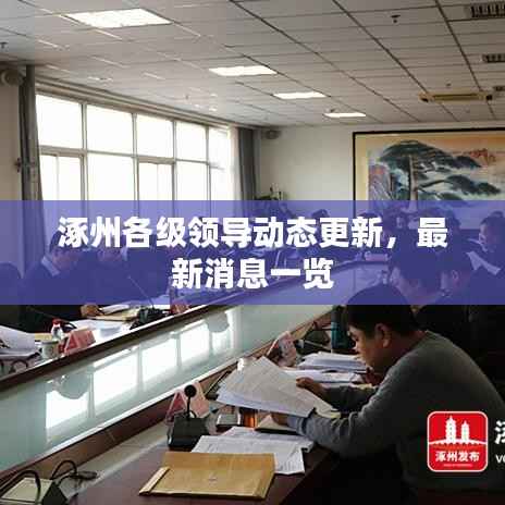 涿州各级领导动态更新,最新消息一览