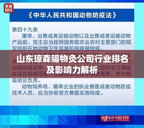 山东琼森隔物灸公司行业排名及影响力解析
