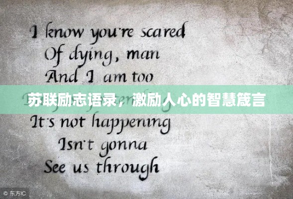 苏联励志语录，激励人心的智慧箴言