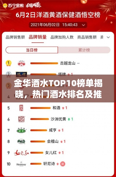 金华酒水TOP10榜单揭晓，热门酒水排名及推荐