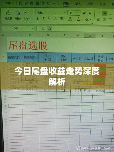 今日尾盘收益走势深度解析